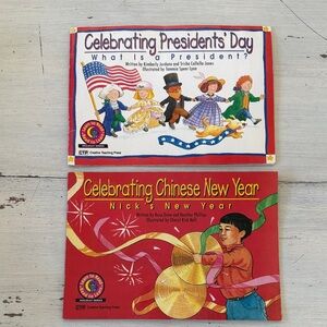Vintage 90s Chinese New Year - Presidents’ Day - Learn to Read Children's Books